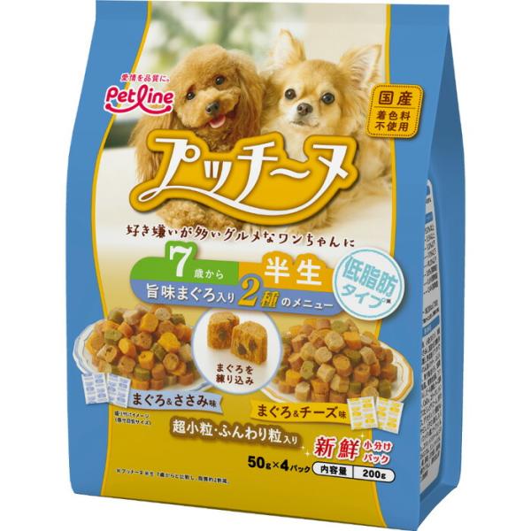 他サイト： プッチーヌ 半生 7歳から低脂肪タイプ 旨味まぐろ入り 200gの商品画像