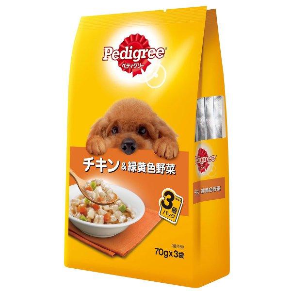 ペティグリー 成犬用 チキン＆野菜 70g×3 : マペット - 通販 - Yahoo