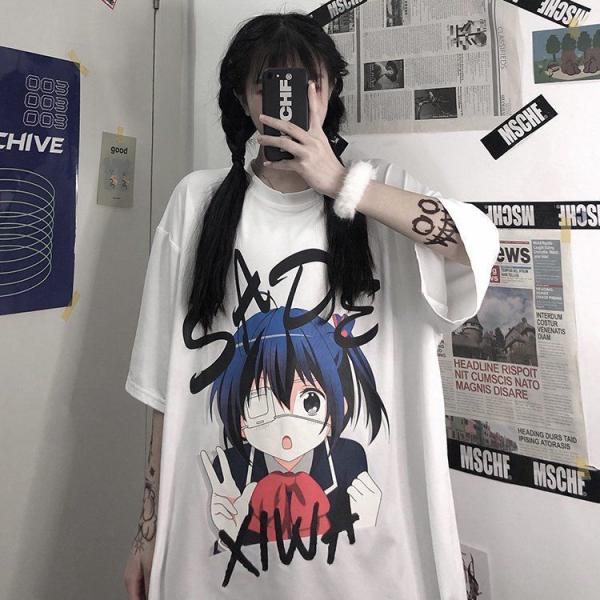 病みかわいいツインテールアニメ少女tシャツ 闇かわいい 地雷系 量産型 Map414 040 Maple Sprout 通販 Yahoo ショッピング