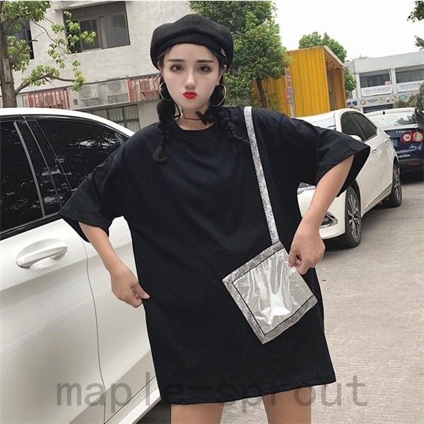 韓国 原宿系 レディースファッション スタイル ロング丈 半袖 Tシャツ カラフル 派手 カワ な Shi N2h0x4do Maple Sprout 通販 Yahoo ショッピング