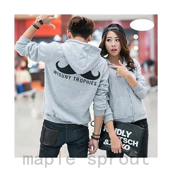 ペア カップル ペアルック パーカー 記念日 おしゃれ 人気 お揃い お揃いコーデ Shi Yoz4xsgx Maple Sprout 通販 Yahoo ショッピング