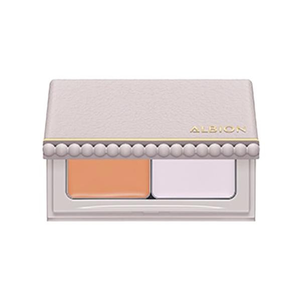 オレンジカバーベースが肌悩みをまるごと覆い隠し、ライラックトリックベースが透明感をプラス。2色を重ねるカラートリックで、シミやクマ、色ムラなどの気がかりを巧みにカバーするコンシーラーです。隠していることを悟られない自然な仕上がりで均質な肌を...