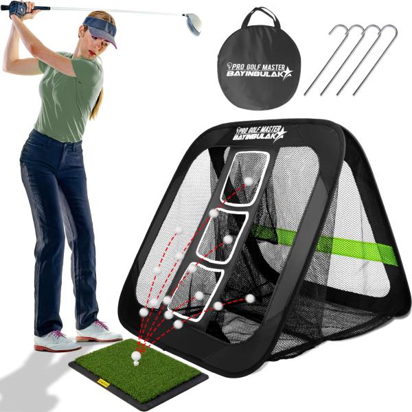 BAYINBULAK ゴルフ練習ネット ゴルフネット アプローチ練習器具 BAYINBULAK ゴルフ練習ネット ゴルフネット アプローチ練習器具