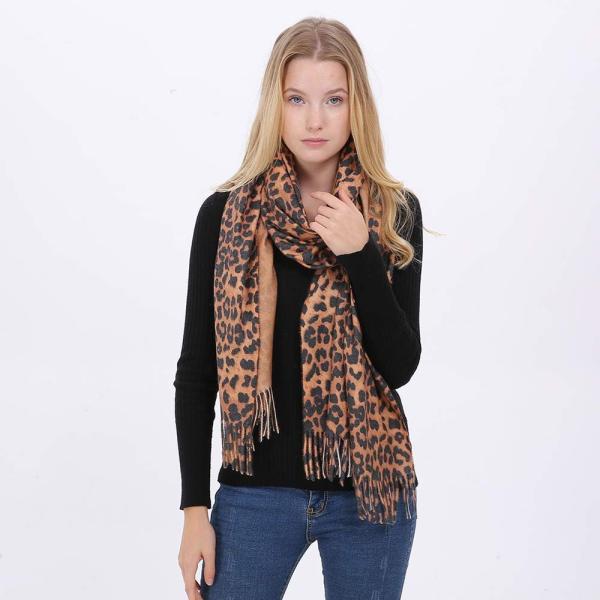マフラー ストール ヒョウ柄 豹 豹柄 大判 秋冬 ショール 値引き シンプル レディース ネックウォーマー スカーフ 防寒 メンズ 無地 おしゃれ