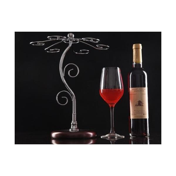 オシャレ な デザイン ワイングラス 6個掛用 スタンド 商い グラスホルダー
