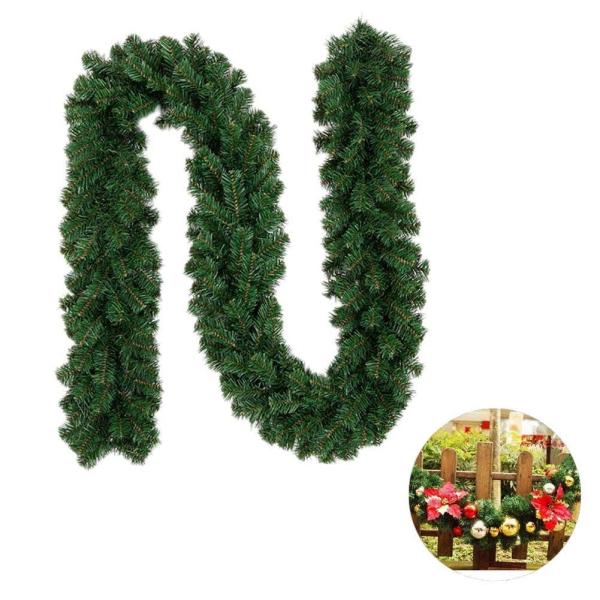 Tumao クリスマスリース クリスマス飾り ガーランド モール 2 7m ガーデン装飾籐 クリスマス オーナメント お正月飾り