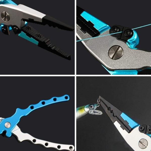 Lixamp Rix フィッシュグリップキャッチャー セール品 釣り用多機能ペンチ 釣り具キット 錆び対策 15 スケール内蔵 タングステンカッター 5点セ