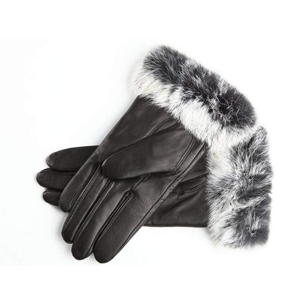 Insun レディース 羊革 本革手袋 ブランド品 黒 レザー おしゃれ 冬でも暖かい 手袋