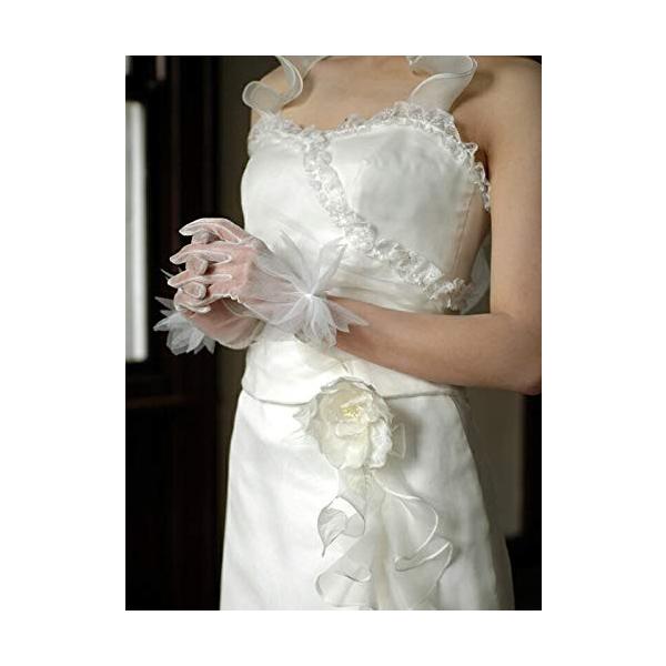 ウェディング グローブ ショート ホワイト オフホワイト アイボリー ウエディング グローブ ブライダル チュールリボンg39 I I2n Com