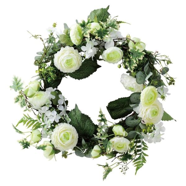 Greenhouse 毎日激安特売で 営業中です ボタニカルリース ポイントフラワー 1個 49