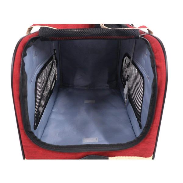 Marssport ペットキャリーカート ペット用 犬 猫 多頭 折りたたみ キャリーバッグ 四輪 多目的キャリー