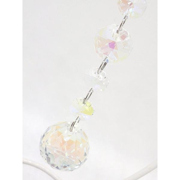 卓上 置型 サンキャッチャー スタンド 付き 30 40 Mm クリスタル ガラス ボール レインボー ホワイト Prettyfunnyballoons Com
