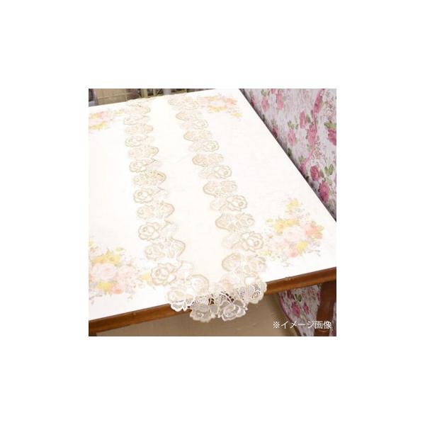 テーブルランナー ローズ柄レース 30×120cm SMP-1909-30120OV