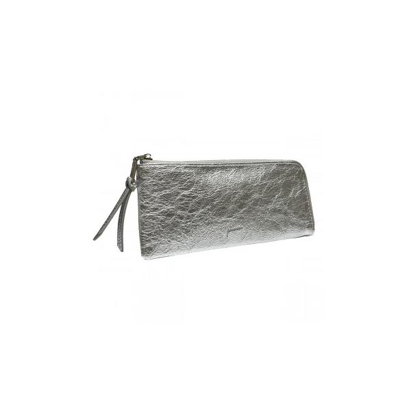 Pisoraro(ピソラロ) クラック LF長財布 シルバー PR221