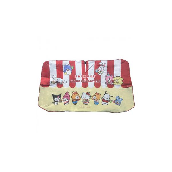 三金商事 3WAY カーシェード SWIMMER×SANRIO レッド SS0013