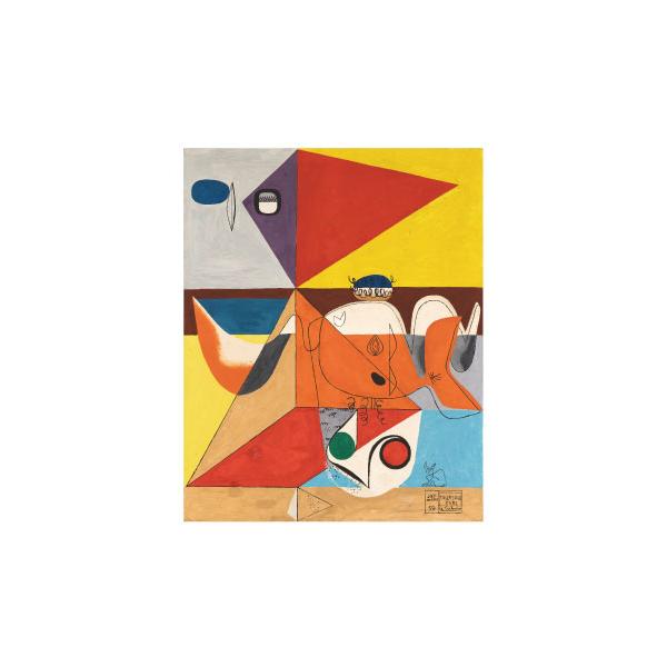 ポストカード(3)　牡牛XVIII (1959)　〜「ル・コルビュジエ 諸芸術の綜合 1930-1965」展