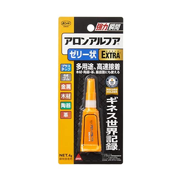 他サイト： コニシ 【箱売り】 ボンド アロンアルファ 瞬間接着剤 EXTRAゼリー状 4ｇ 10個入の商品画像