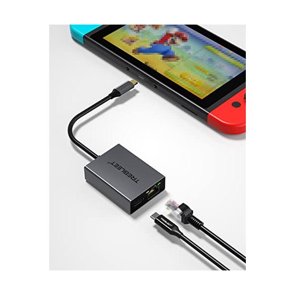 Nintendo Switch本体専用 有線LANアダプター& PD急速充電 2in1 Nintendo Switch本体専用 有線LANアダプター& PD急速充電 2in1