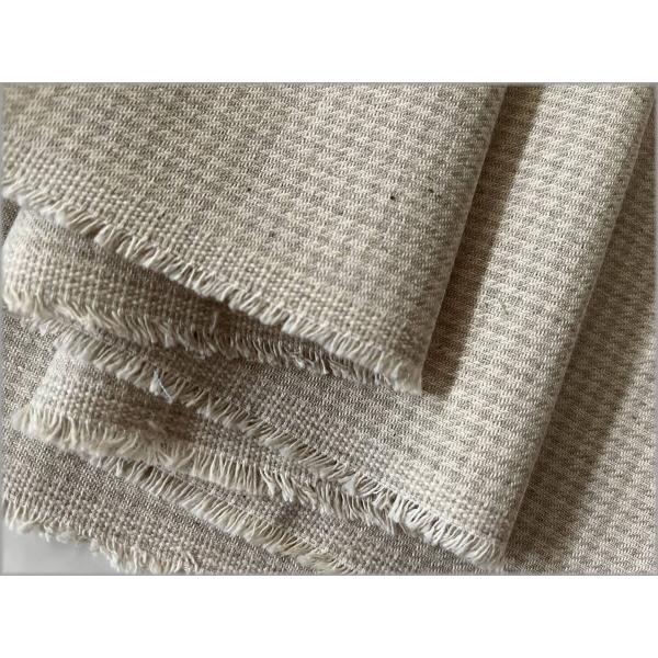 marble 50cm 綿麻キャンバス 生地 布 先染め 千鳥格子 ナチュラル linen grege 8