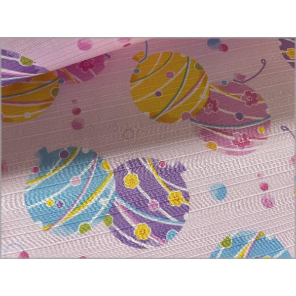 marble 50cm シャンタン 生地 布 ヨーヨー 水風船 プリント 和柄 sherbet pink 3A
