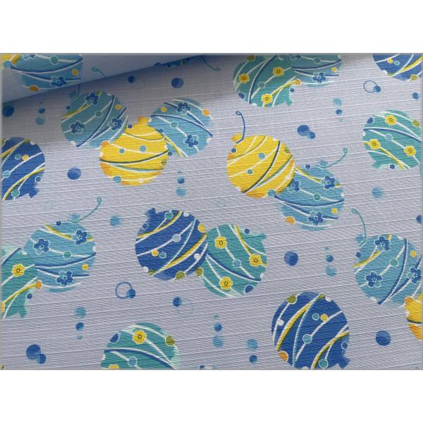 marble 50cm シャンタン 生地 布 ヨーヨー 水風船 プリント 和柄 water blue 3B