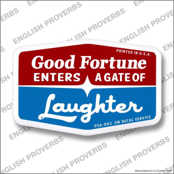 G6 英語 コトワザ ステッカー 1 003 笑う門には福来る アメリカン雑貨 明言 格言 デカール シール 3m アウトドア 室外 ネコポス可 Buyee Buyee Japanese Proxy Service Buy From Japan Bot Online