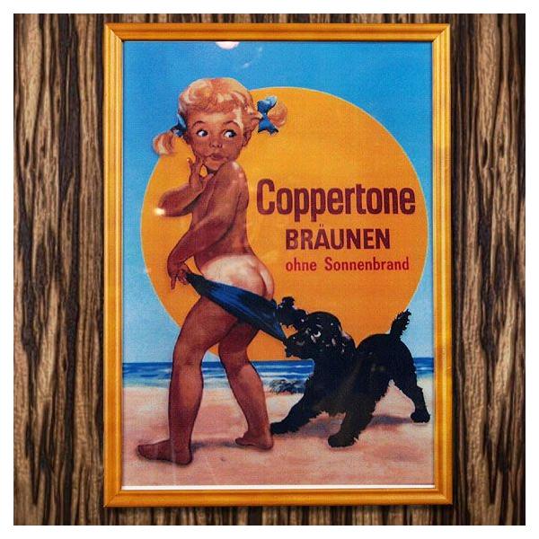 E4 アメリカ雑貨 アメリカン雑貨 Framed Mini Poster フレーム付きミニポスター Coppeptone Braunen コパトーン 女の子と犬 Zak Oth 010 アメリカン雑貨のマーブルマーブル 通販 Yahoo ショッピング