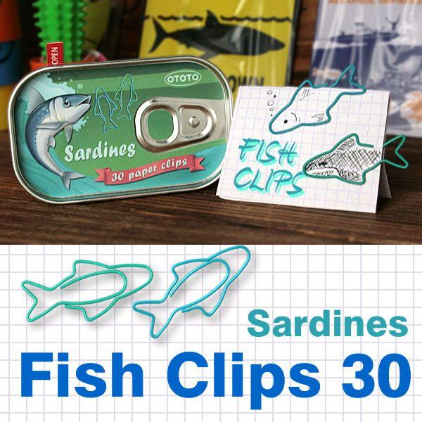B3 おもしろ雑貨 オイルサーディン缶詰め風フィッシュクリップ
