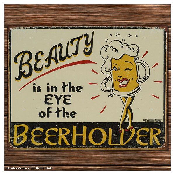 C3 �u���L�Ŕ� Beauty Beerholder // TIN�T�C�� / �e�B���T�C�� / �A�����J���G�� / �A�����J �A���i / �m�X�^���W�b�N ���^�� �T�C�� / MADE IN USA