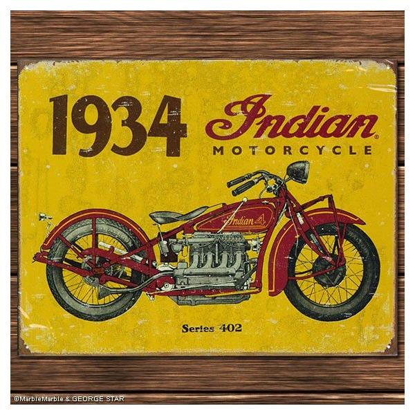 C3 �u���L�Ŕ� �C���f�B�A�� 1934 Indian // TIN�T�C�� / �e�B���T�C�� / �A�����J���G�� / �A�����J �A���i / �m�X�^���W�b�N ���^�� �T�C��