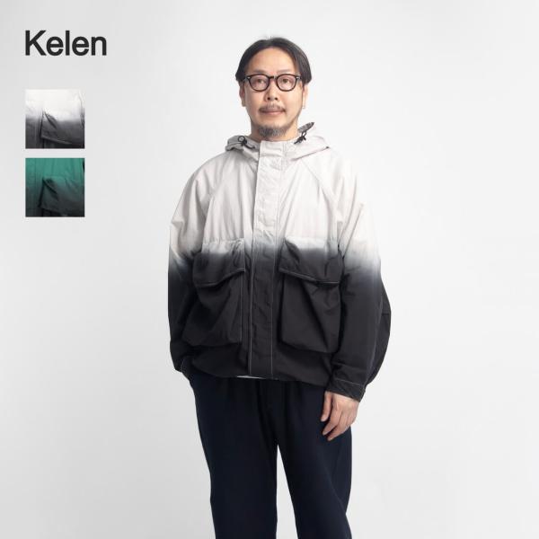 【爆買セール価格】ケレン KELEN HYATT 段染め フードジャケット メンズ