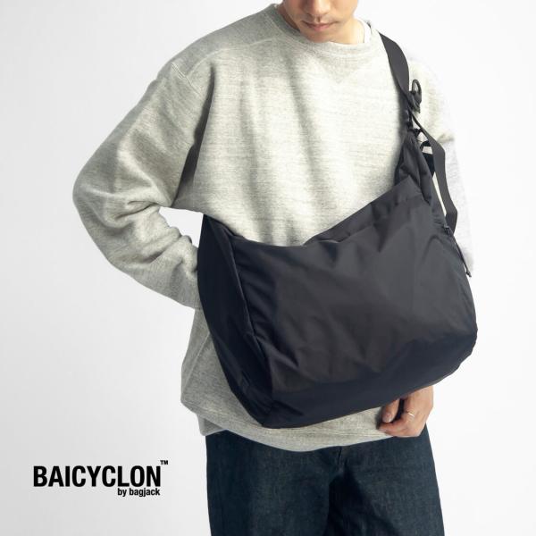 バイシクロンバイバッグジャック BAICYCLON by bagjack NCL-07 大容量ナイロンショルダーバッグ メンズ レディース