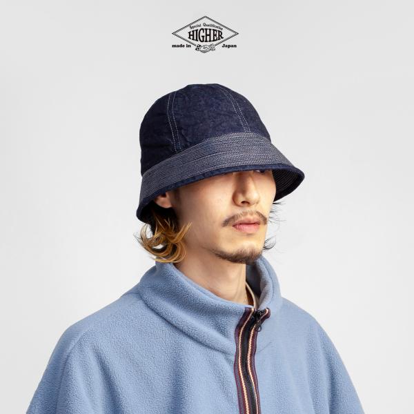 ハイヤー HIGHER 12ozデニム セーラーハット 帽子 日本製 メンズ レディース ユニセックス