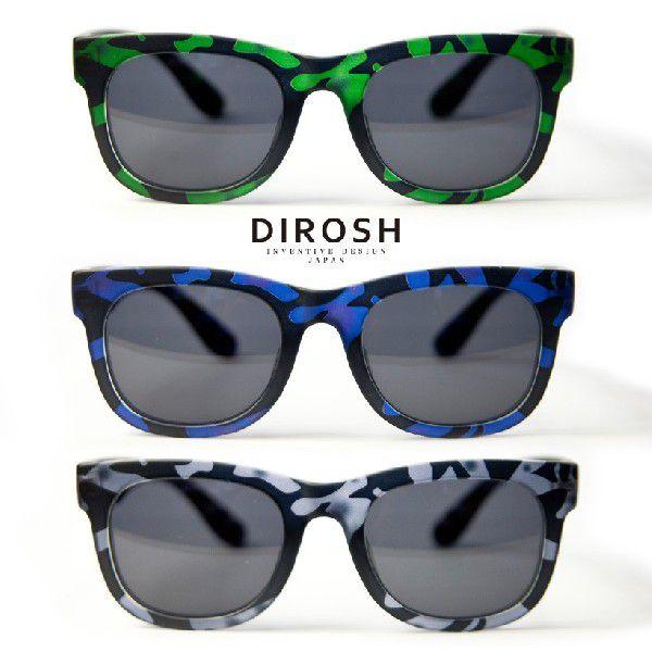 サングラス ウェリントン カモフラ柄 UVカット DIROSH ディロッシュ