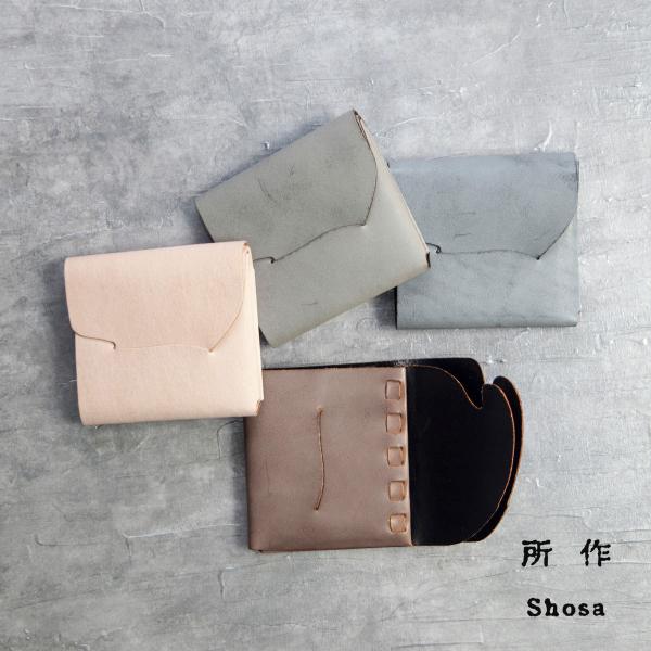 所作（shosa） shosa cp3.5 ブライドルレザー 三つ折り財布 本革 日本