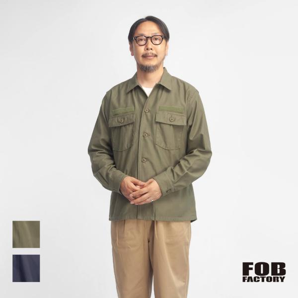 FOBファクトリー FOB FACTORY OG-107 ユーティリティー ユニフォームシャツ 日本製 メンズ