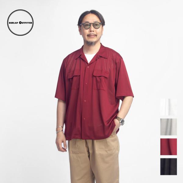 バーラップアウトフィッター BURLAP OUTFITTER メッシュ 半袖キャンプシャツ メンズ