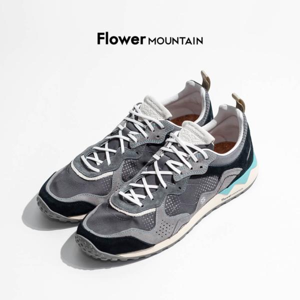 ◆未使用品◆ FLOWER MOUNTAIN フラワーマウンテン FM122007 240mm Black スニーカー ランニング ウィメンズ US7 コルクインソール Q6879NC marcarrows_sv-fm122007