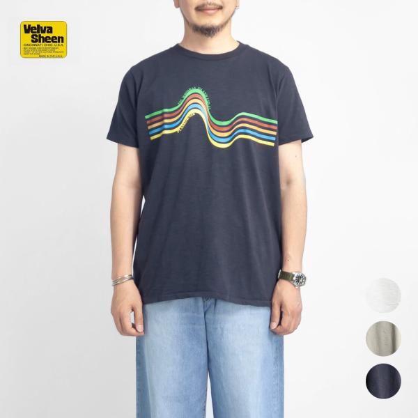 【セール価格】ベルバシーン VELVA SHEEN スラブ天竺 USS プリントTシャツ メンズ