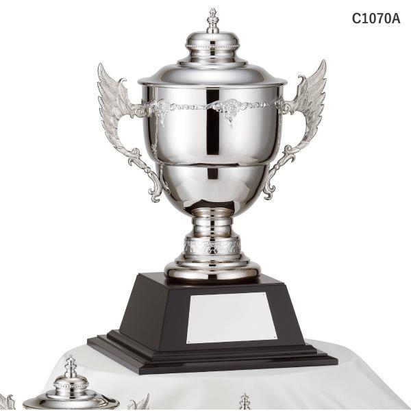 4/30正午まで]優勝カップ RC1070A 高さ62cm シルバー 木箱ケース入り