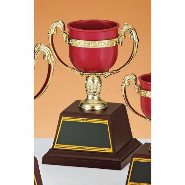 ゴルフ、サッカー、野球、各種スポーツ大会など表彰式で使われるカップです。優勝カップのレプリカや記念品に最適です。 装飾に紅白リボンを取り付けます（無料）。