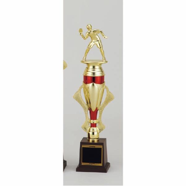 各種スポーツ大会など表彰式で使われる、樹脂製人形を使用したトロフィーです。記念品やレプリカなどに最適です。樹脂人形は、以下の15種類から選べます。　女神・サッカー・バレーボール・ミュージック・柔道　バドミントン・バッター・剣道・空手・卓球・...