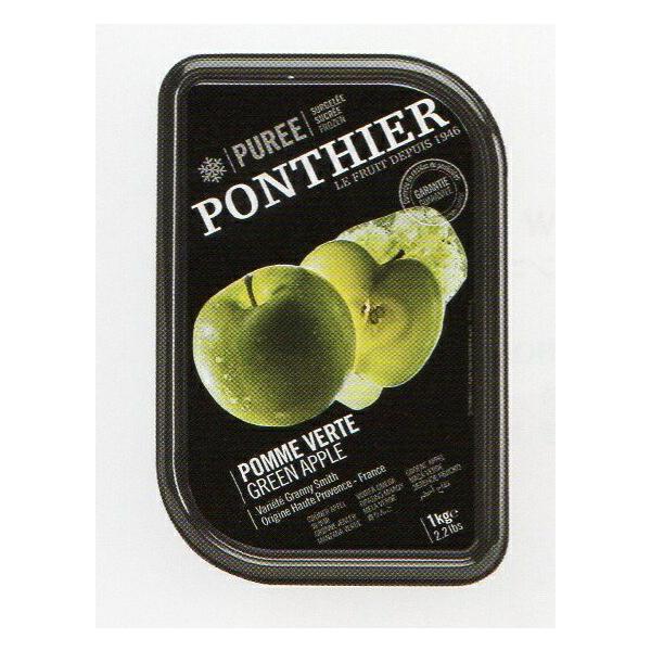 フランス産　冷凍　青りんご　ピューレ　100％変色などを押さえるために加糖してあります。　料理やお菓子にはもちろん、そのまま解凍してオンザロックや水割りなどのフレッシュジュースとしてもどうぞ。そのまま１００％ジュース、デザートとしてフルーツ...
