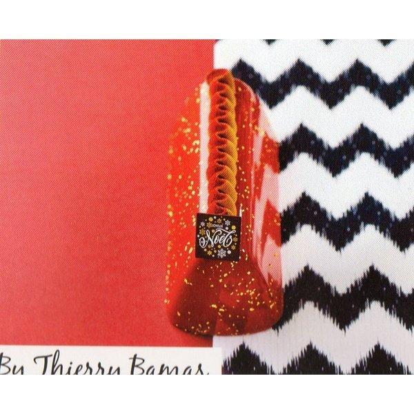 ※受注発注商品 ブッシュドノエル用大きさ：200mm×80mm、高さ72mm規格：4枚入り28℃から30℃に温めたカカオバターとチョコレート1：1をピストレでスプレーしてから型に流し込みます。冷蔵庫で冷ました後、60℃のお湯に2秒間通すとき...