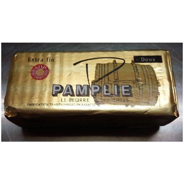 重量：250g形：四角ポワトゥーシャラン地方のエシレ村の隣、パムプリー村で作られる。良質なミルクの旨みをそのまま活かしたバターです。無塩タイプはバター本来の味をお楽しみいただけます。有塩タイプには世界的に有名な塩の産地『イル・ド・レ』産のフ...