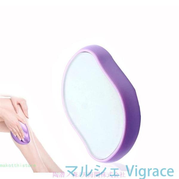 クリスタルヘアイレイザー、男性と女性のための痛みのないクリスタル脱毛ツール、男性と女性のための物理的な脱毛ガラス脱毛ツール体毛は洗浄して繰り返し使用す