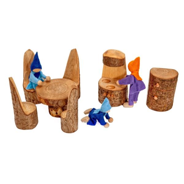 【最終価格】マジックウッド社　家具　ベッドルーム　キッチンセット　リビングルーム キッチンルーム」ドールハウス 家具 木製玩具 マジックウッド社