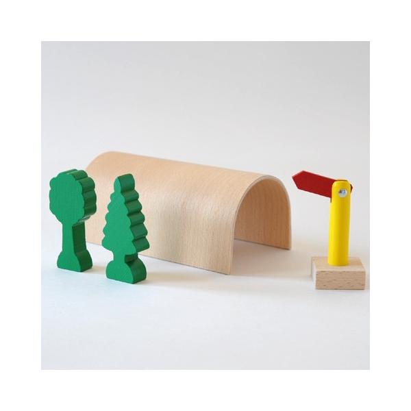 ミッキィ社(micki)トンネル4点セット 9639 木のおもちゃ レールトイ