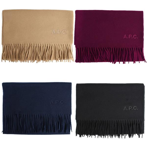 A.P.C. アーペーセー マフラー A.P.C ロゴ刺繍 M15171-WOAFE