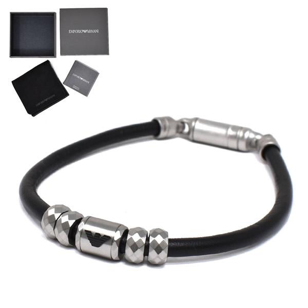 EMPORIO ARMANI ブラックブレスレット エンポリオ アルマーニ EMPORIO ARMANI EMPORIO ARMANI ブレスレット